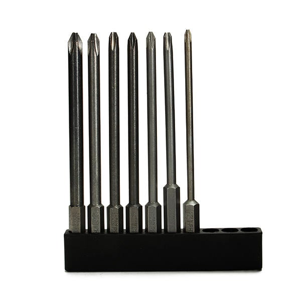 7pcs 100mm Length Hex Cross Head Magnetic Screwdriver Bit Set Electric Screwdriver Bits