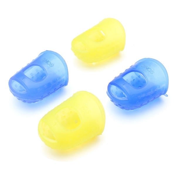 4 In 1 Guitar Fingertip Protectors Silicone Finger Guards For Ukulele