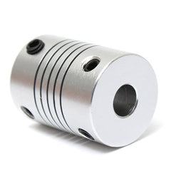 5mm x 6.35mm Aluminum Flexible Shaft Coupling OD19mm x L25mm CNC Stepper Motor Coupler Connector
