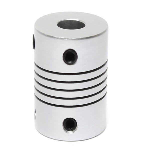 5mm x 7mm Aluminum Flexible Shaft Coupling OD19mm x L25mm CNC Stepper Motor Coupler Connector