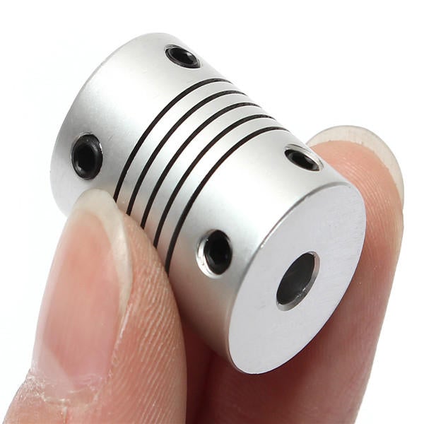 5mm x 7mm Aluminum Flexible Shaft Coupling OD19mm x L25mm CNC Stepper Motor Coupler Connector