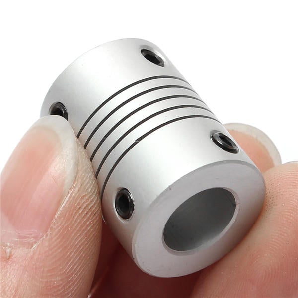 10mm x 10mm Aluminum Flexible Shaft Coupling OD19mm x L25mm CNC Stepper Motor Coupler Connector