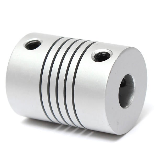 7mm x 7mm Aluminum Flexible Shaft Coupling OD19mm x L25mm CNC Stepper Motor Coupler Connector