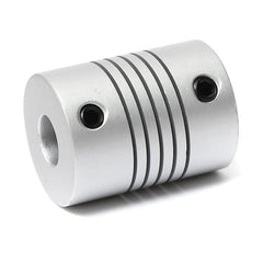 7mm x 7mm Aluminum Flexible Shaft Coupling OD19mm x L25mm CNC Stepper Motor Coupler Connector