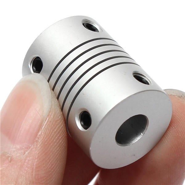 7mm x 7mm Aluminum Flexible Shaft Coupling OD19mm x L25mm CNC Stepper Motor Coupler Connector