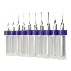 10pcs 0.5mm Mini PCB Drill Bits For CNC Print Circuit Board Tungsten Steel