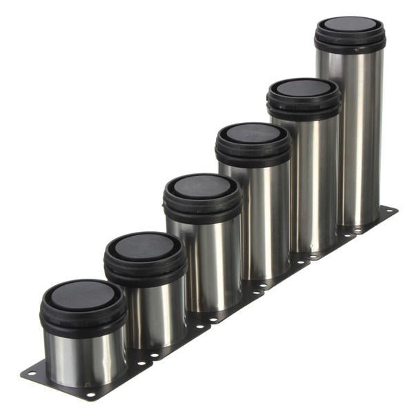 4 Pcs Stainless Steel Furniture Legs Adjustable Cabinet Sofa Table Bed Feet