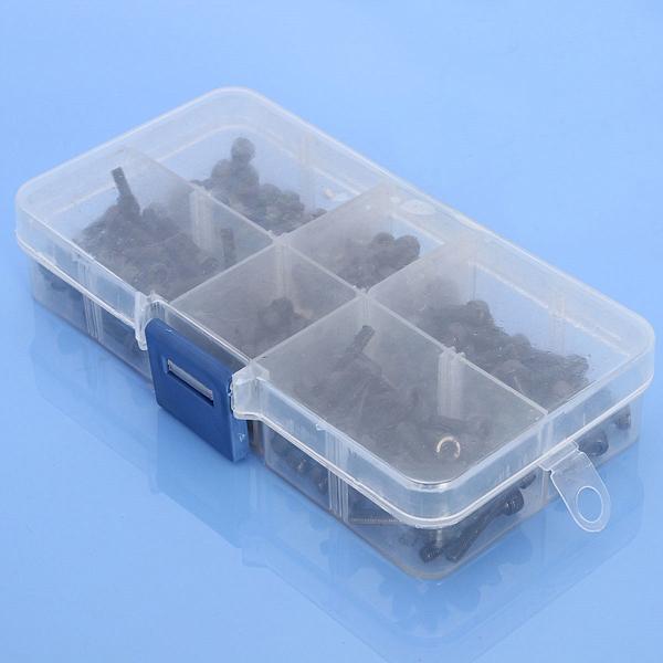 M3CH6 M3 Carbon Steel Allen Bolt 4-20mm Hex Socket Cap Screw Metric Assortment Kit 180pcs