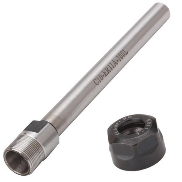 Collet Chuck Holder CNC Milling 100mm Extension Rod Straight Shank
