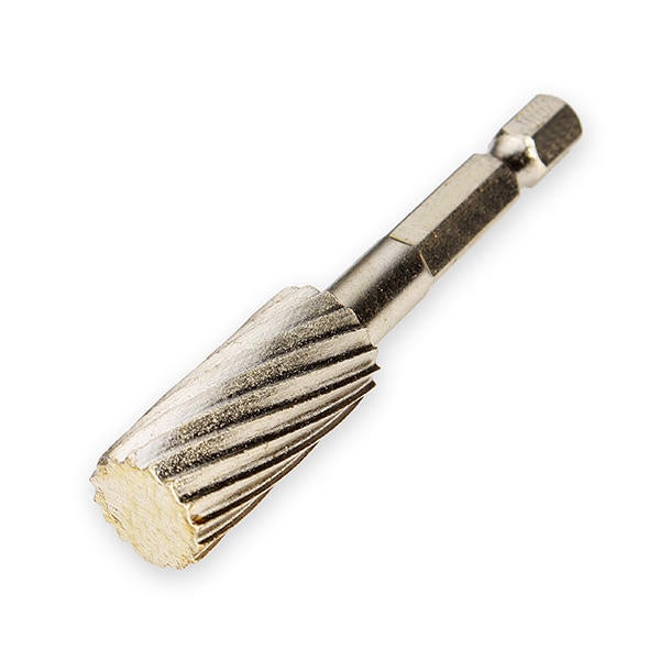 5pcs 6.35mm Hex Rotary Burr Set 12.7mm Head HSS File Cutter Electric Grinding Tool