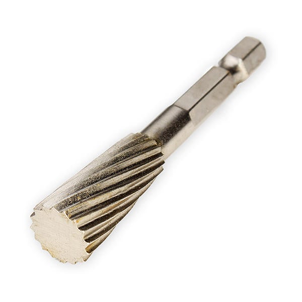 5pcs 6.35mm Hex Rotary Burr Set 12.7mm Head HSS File Cutter Electric Grinding Tool