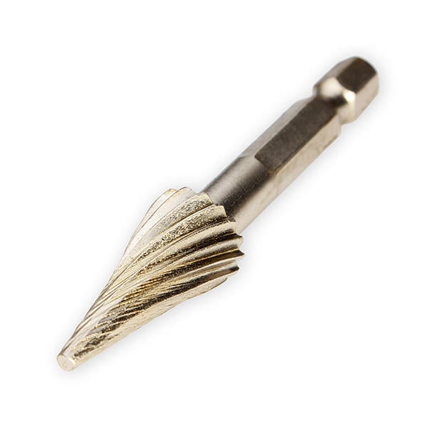 5pcs 6.35mm Hex Rotary Burr Set 12.7mm Head HSS File Cutter Electric Grinding Tool