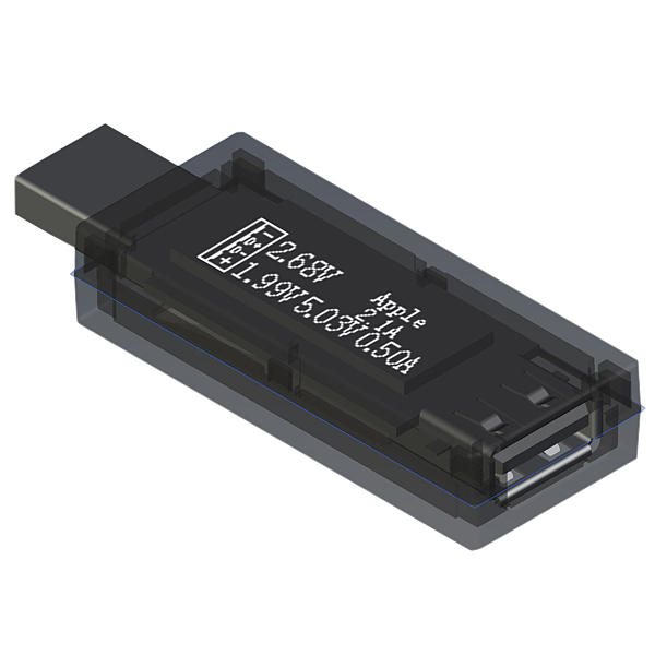 3.5-24V USB2.0 0.1mA 18Bit Ammeter Voltmeter Coulometer Capacity Mobile Power Supply Tester