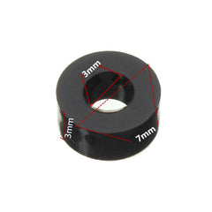 M3NW2 Flat Nylon Washer Black Round Spacer Waser OD 8mm for M3 Screws 50pcs