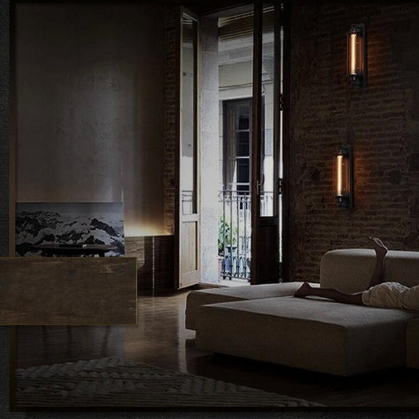 Iron Countryside Wall Lamps for Living Room Dining Room 110V 220V