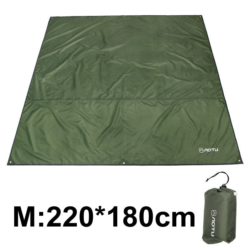 Outdoor Mat Lightweight Waterproof Oxford Cloth Multi-functional Sun Shelter Tarp Blanket Camping Picnic Hiking Barbecue Party