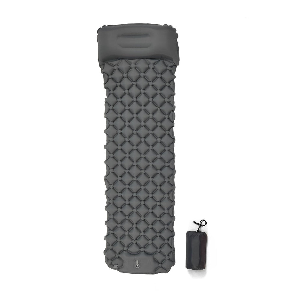 Camping Mat Sleeping Pad Self Inflatable Mattress With Pillow Ultralight Air Cushion Outdoor Hiking Fast Air Charging