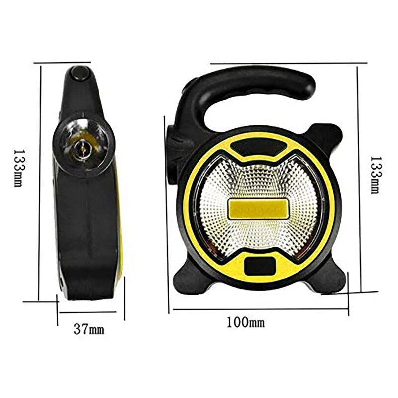 Portable Work Lamp LED Lantern Waterproof Emergency Spotlight Rechargeable Floodlight For Outdoor Hiking Camping