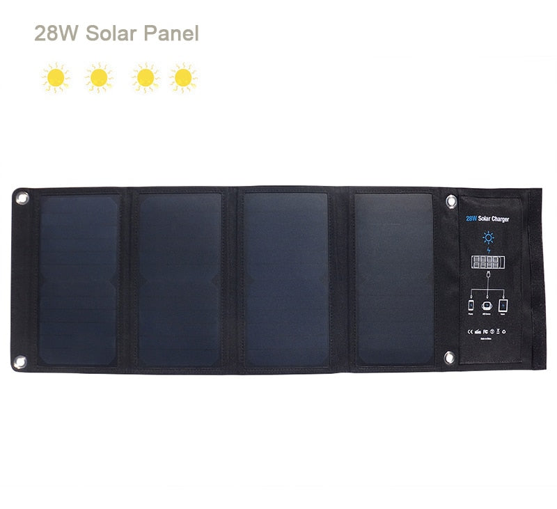 Solar Charger USB 5V Foldable Portable Solar Phone Charger with SunPower Solar Panel 5V fast charging for Smartphone