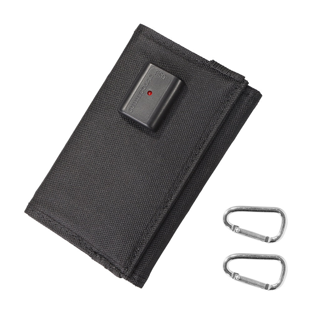 Solar Panel 5W 5V Folding USB Battery Portable Solar Charger Waterproof Solar Battery for Mobile Phone Outdoor