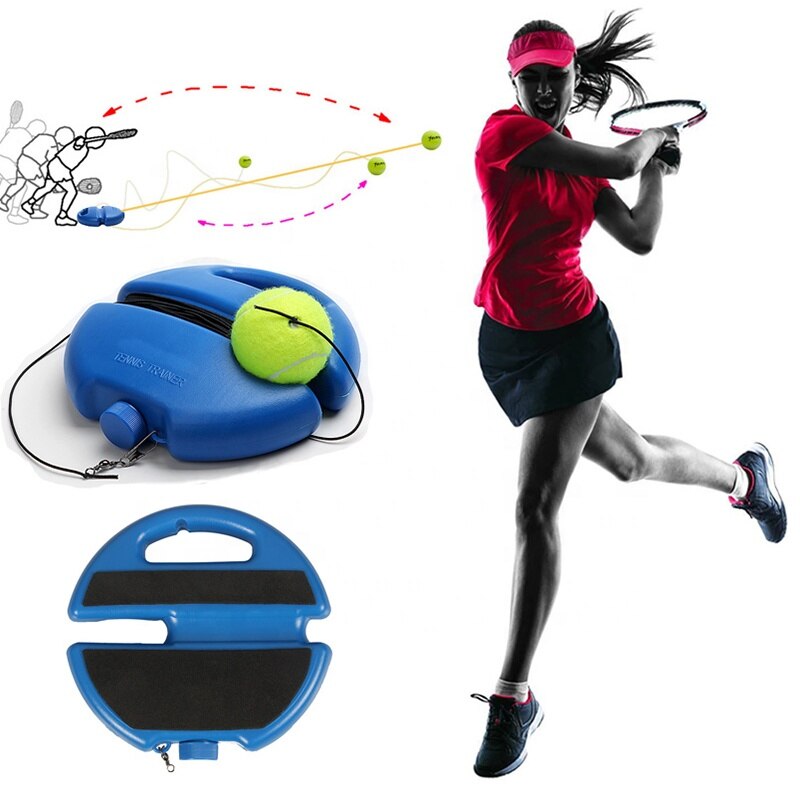 Solo Tennis Training Tool Self Study Device Multifunctional Exercise Ball Rebounder Baseboard Trainer