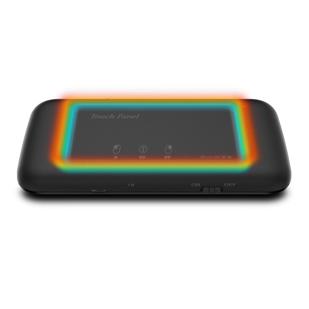 2.4GHz Backlight Colorful Wireless Keyboard with Large Touchpad for Smart TV Android Box PC Laptop