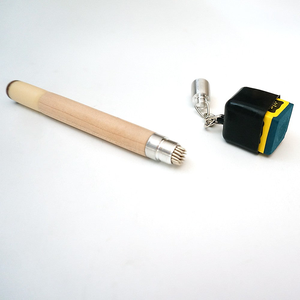 2-IN-1 Cue Chalk Holder Tip Pick Tool Billiards Pool Pricker Prep
