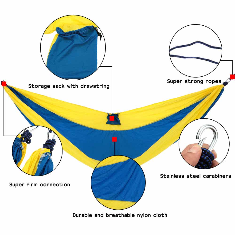 2 People Outdoor Leisure Hammock for Camping Travel