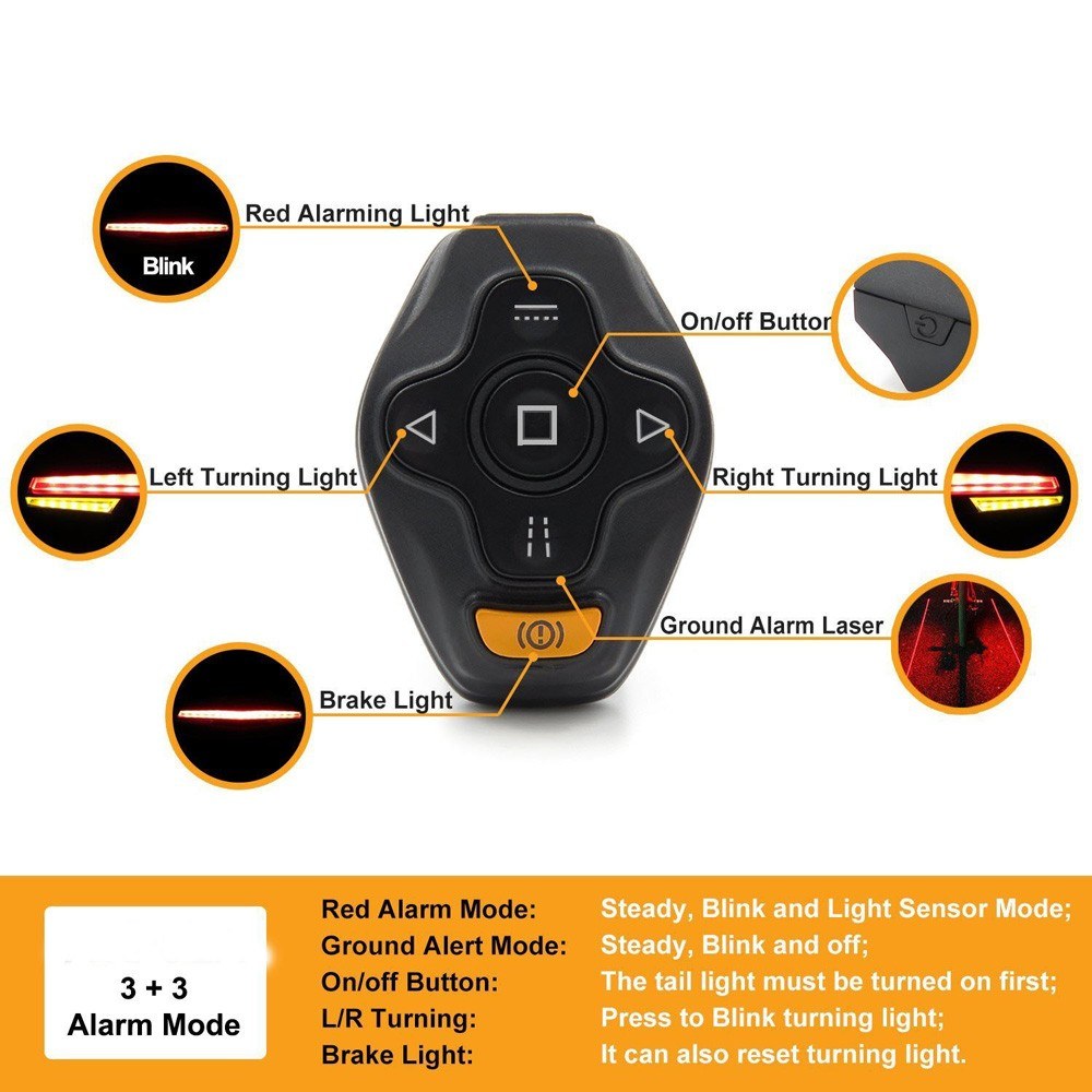 Bike light Brake Bicycle Rear Light Tail Lamp