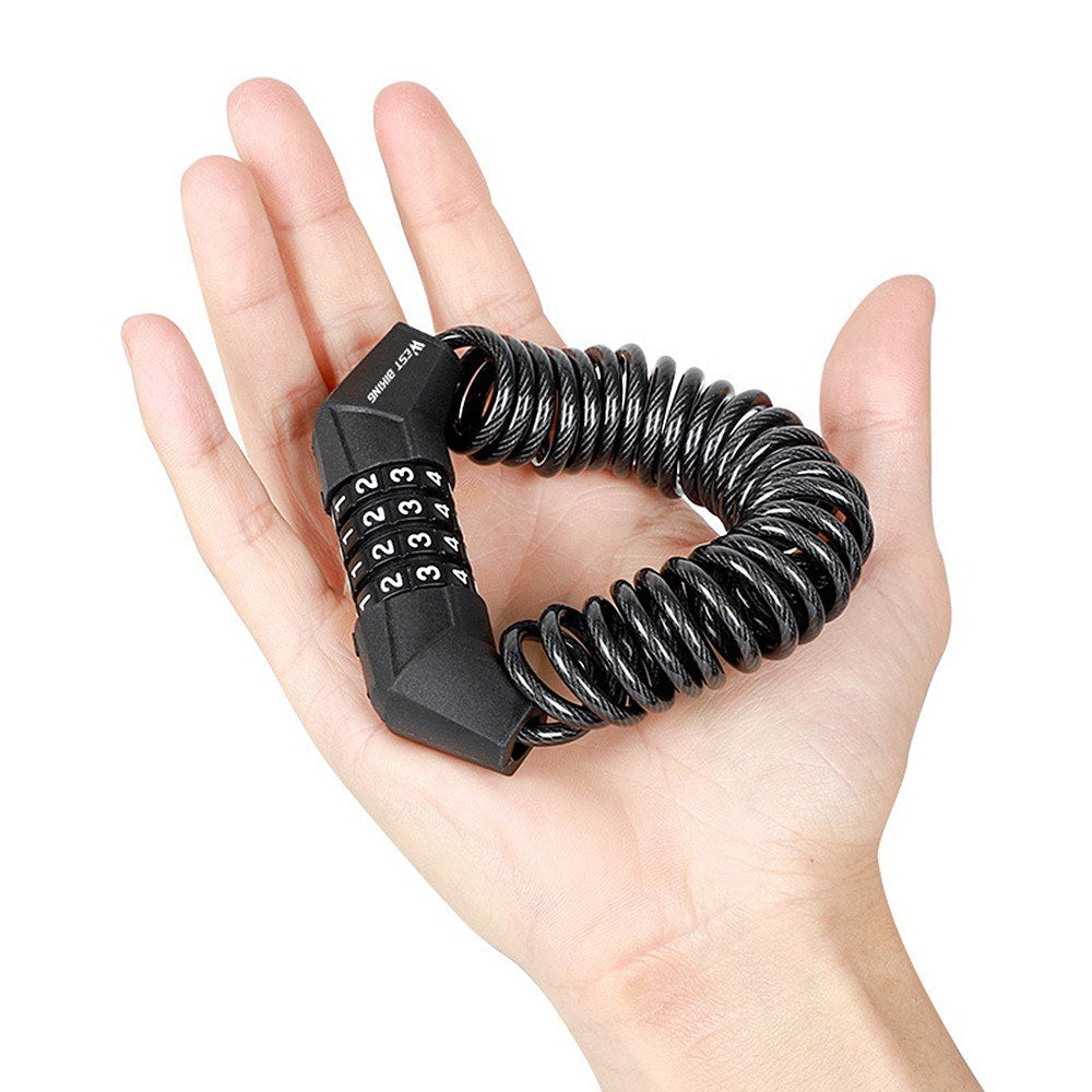 Portable Bicycle Helmet Lock Mini Burglar Padlock Anti-theft for MTB Motorcycle Electric Scooter