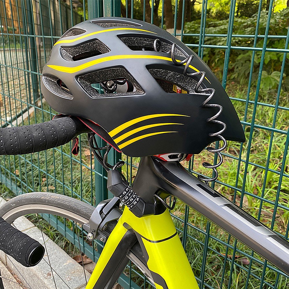 Portable Bicycle Helmet Lock Mini Burglar Padlock Anti-theft for MTB Motorcycle Electric Scooter