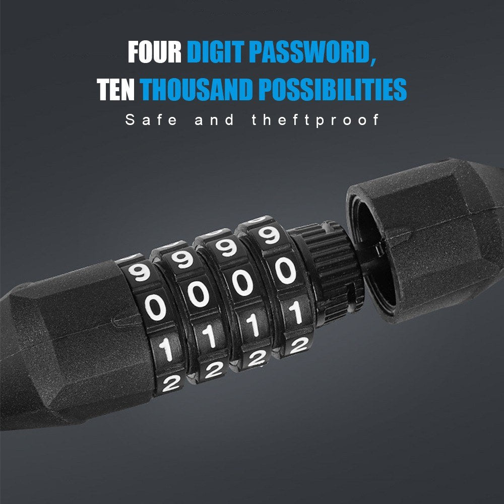 Portable Bicycle Helmet Lock Mini Burglar Padlock Anti-theft for MTB Motorcycle Electric Scooter
