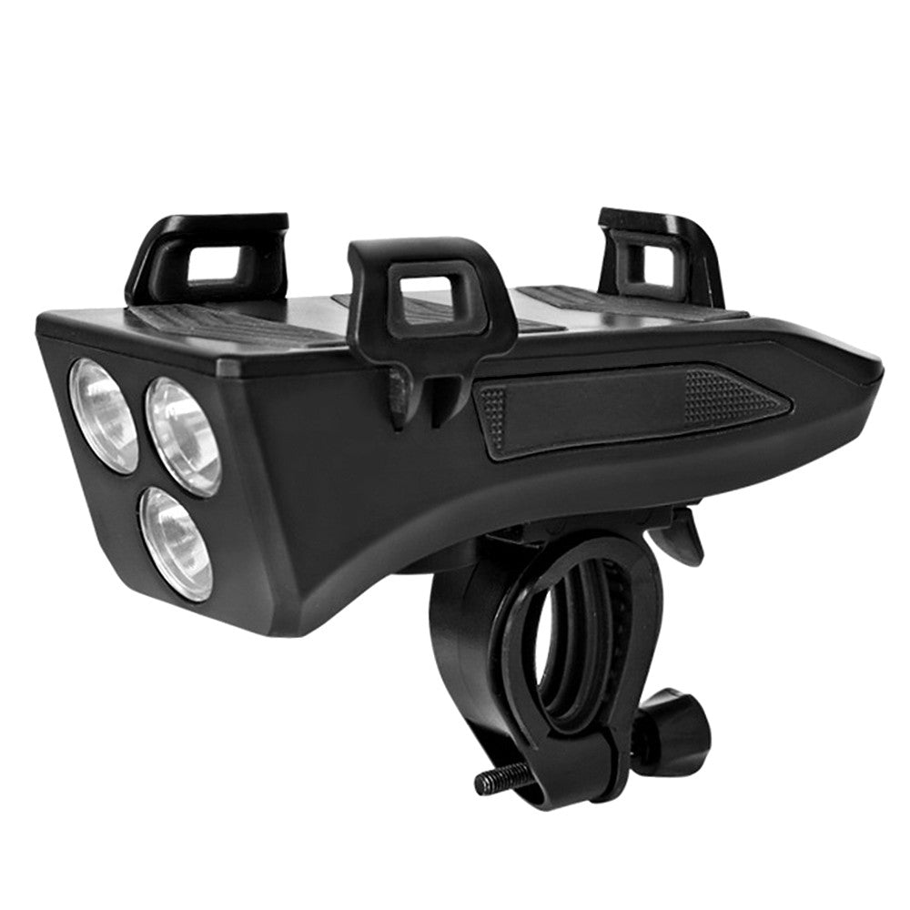 4 IN 1 Multifunctional Bike Light Bicycle Horn Lamp with Mobile Phone Bracket