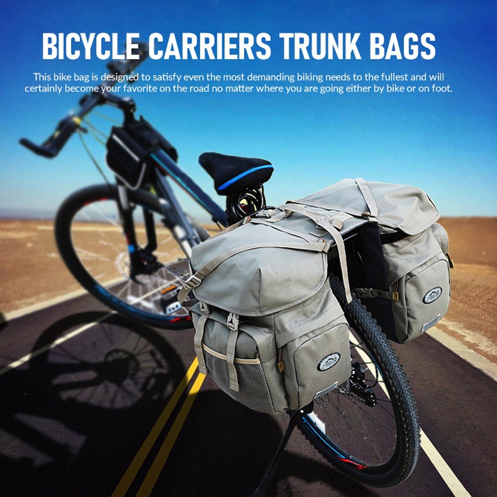 Bicycle Rear Seats Bag Large Capacity Carriers Rack Trunk Bags Luggage Waterproof Cycling