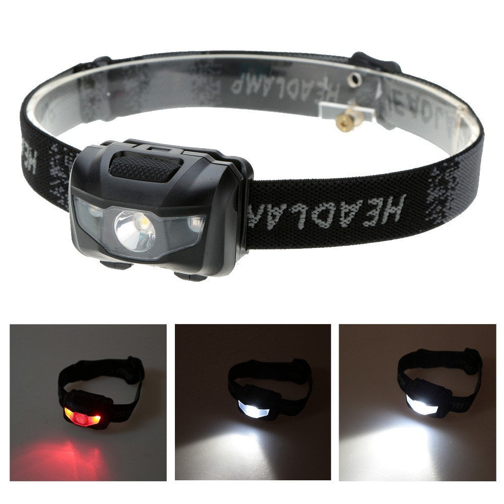3W Lightweight Water Resistant LED Headlight Fishing Light Outdoor Lighting Camping Headlamp