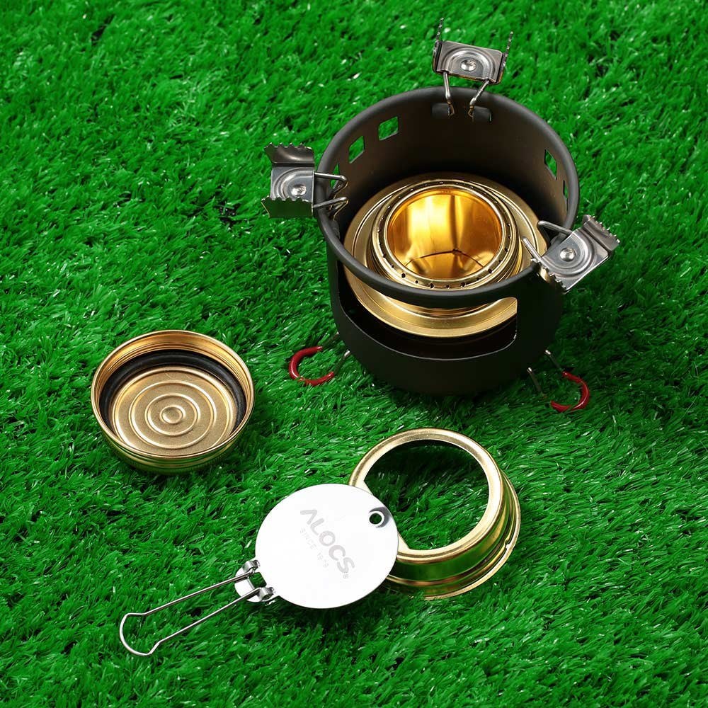 Camping Outdoor Spirit Alcohol Burner Stove Bracket Support Set