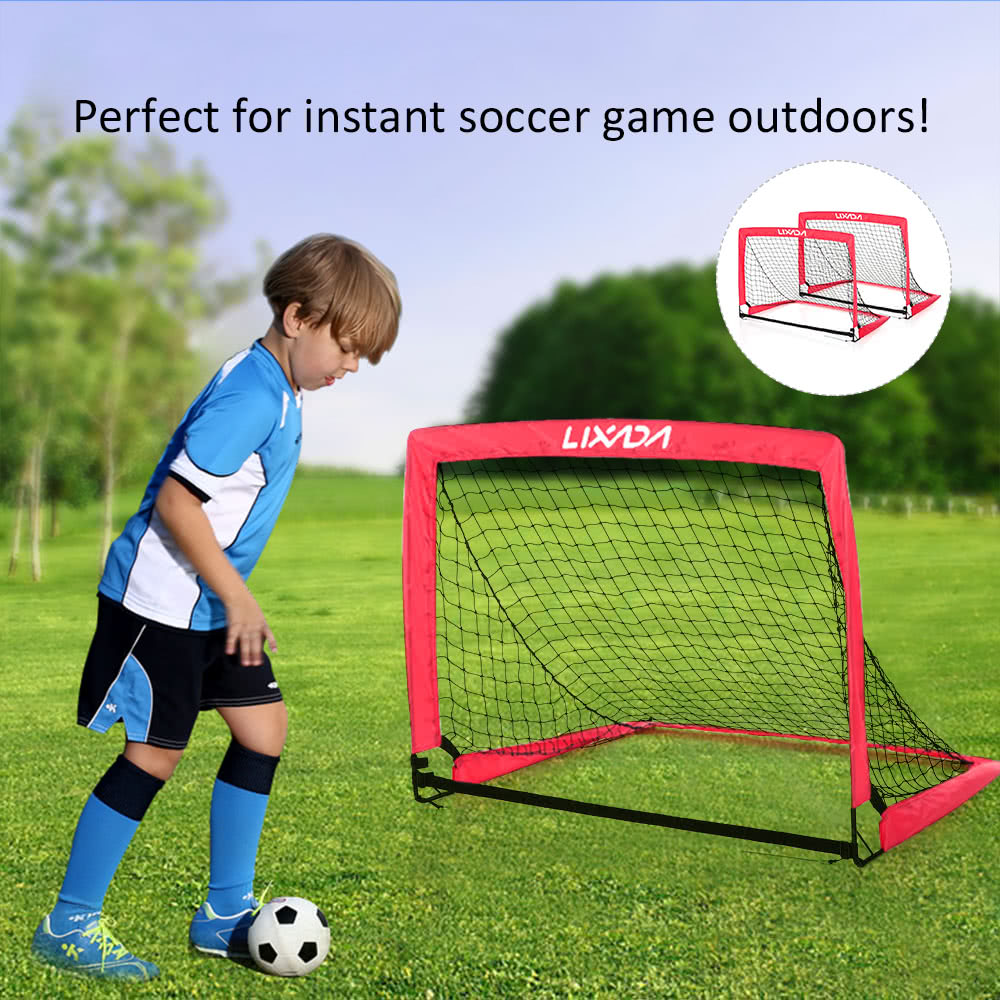 Portable Folding Soccer Goal Child Pop Up for Sports Training Backyard Playground 40*30*30 Inches