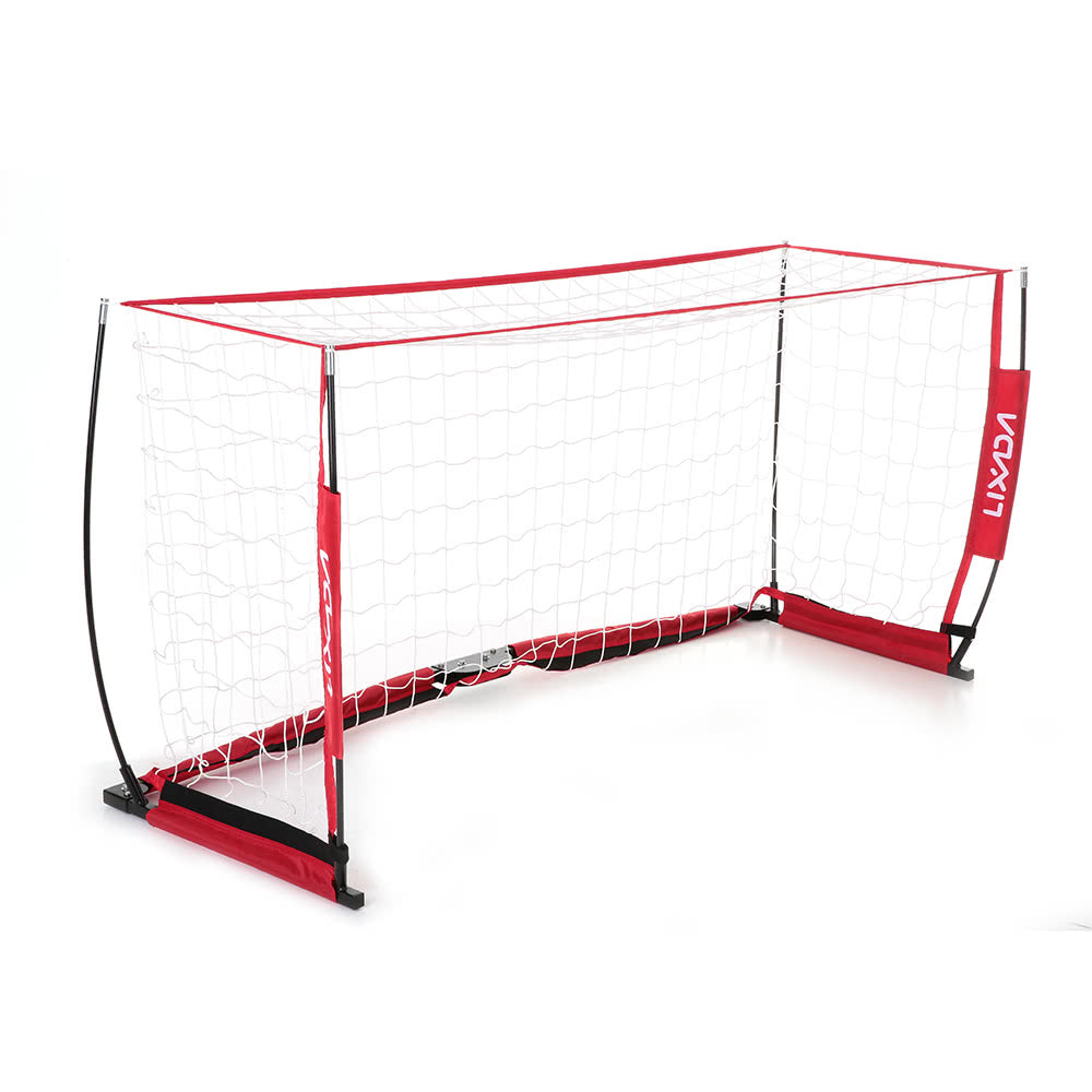 Goal Detachable Soccer Net Sturdy Frame Fiberglass Pole for Playground Backyard Training
