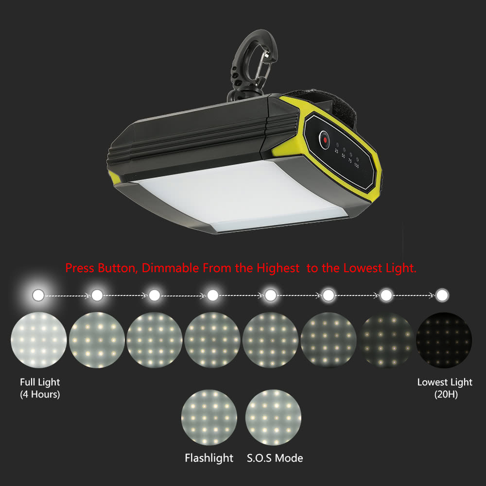 500LM Rechargeable Portable 30 LED Lantern Light Lamp for Outdoor Emergency Hiking Camping Travel