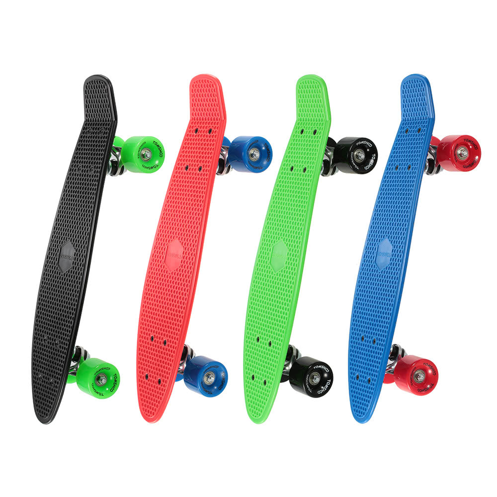 22 Inch Skateboard Cruiser Board PU Wheels Skate Complete Deck