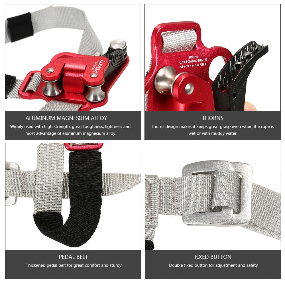 Outdoor Foot Ascender Rock Climbing Riser Mountaineering Equipment Rope Access Feet