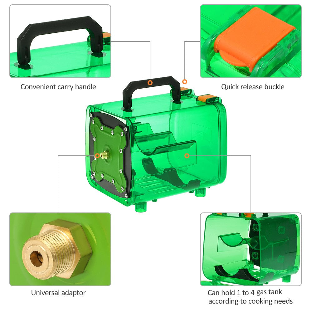 Outdoor Energy Warehouse Portable Picnic Camping Power Gas Bottle Unit Bin Stove