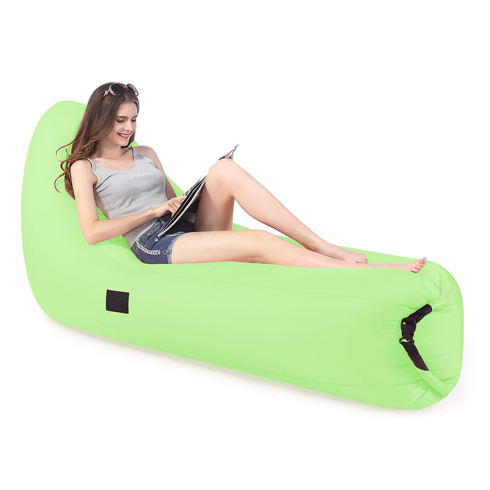 Portable Inflatable Lounger Sleeping Couch EU patent for Traveling Camping Beach Backyard