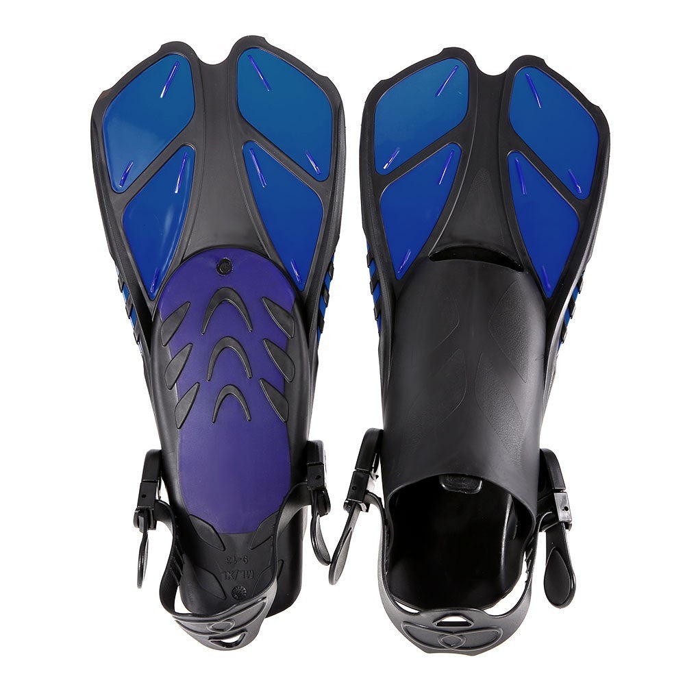 Swim Fins Floating Training Fin Flippers with Adjustable Heel for Swimming Diving Snorkeling Water Sports