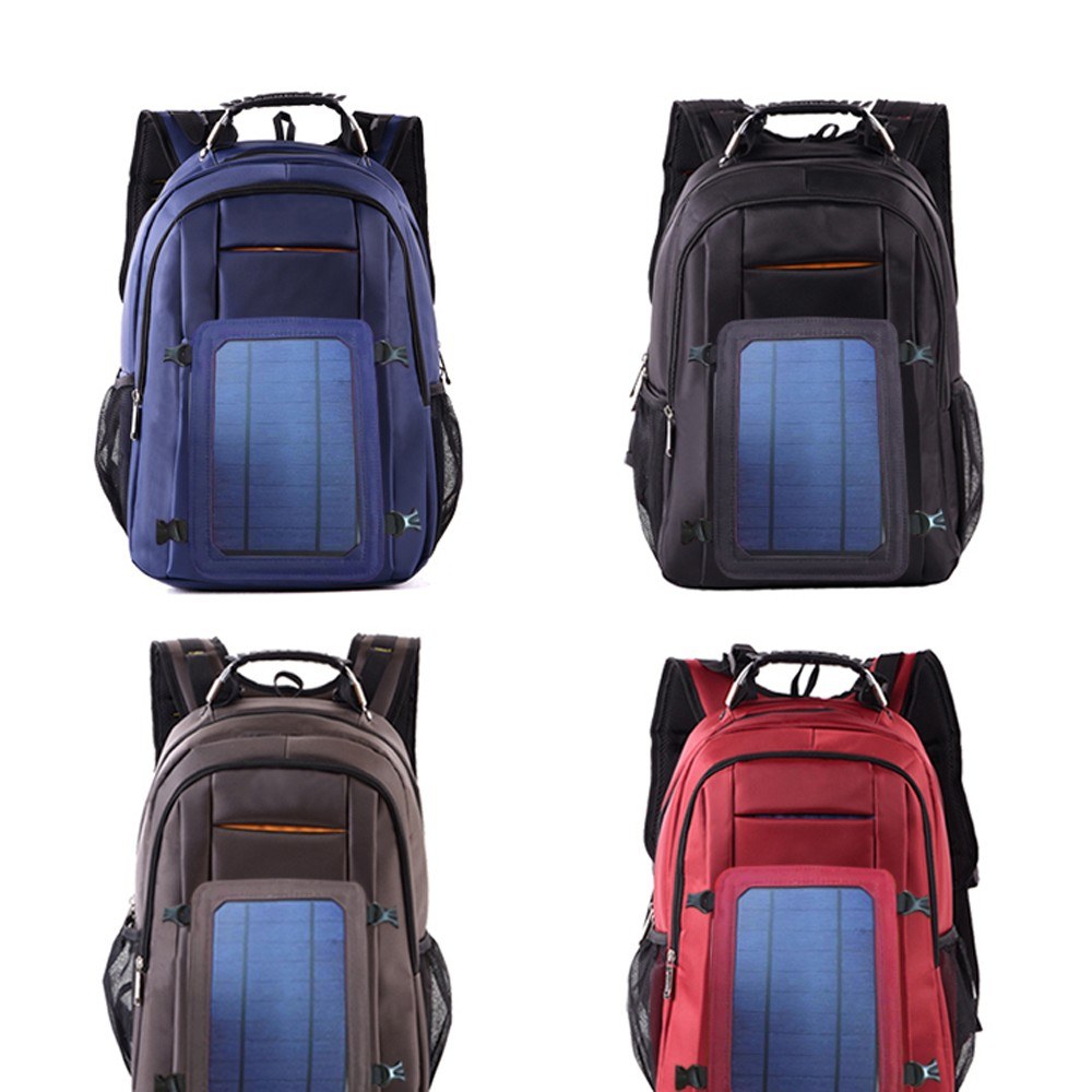 Solar Power Outdoor Charging Backpack with USB Port Waterproof Breathable