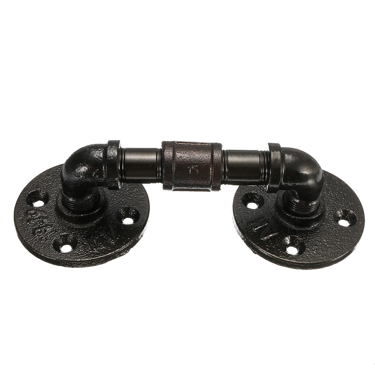 Industrial Vintage Steampunk Iron Pipe Drawer Door Handle Pull&Push Rustic Cabinet Handle