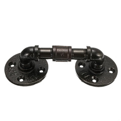 Industrial Vintage Steampunk Iron Pipe Drawer Door Handle Pull&Push Rustic Cabinet Handle