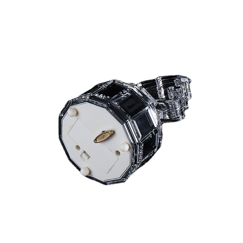 Christmas Tree Music Box with Lights Acrylic Crystal Texture Gifts Birthday