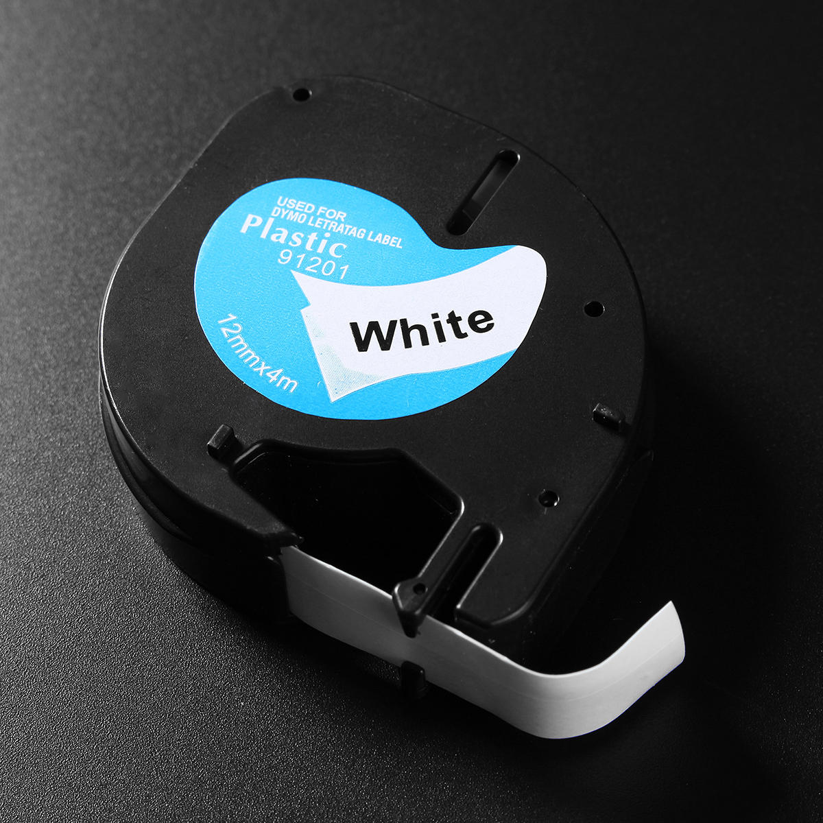 Label Tape Compatible For Dymo LetraTag 12mmx4m Cassette