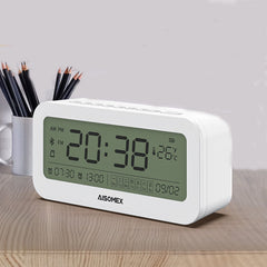 Bluetooth Speaker LED Screen Alarm Clock Day Demperature Display 3 Mode Night Light Outdoor Stereo Subwoofer